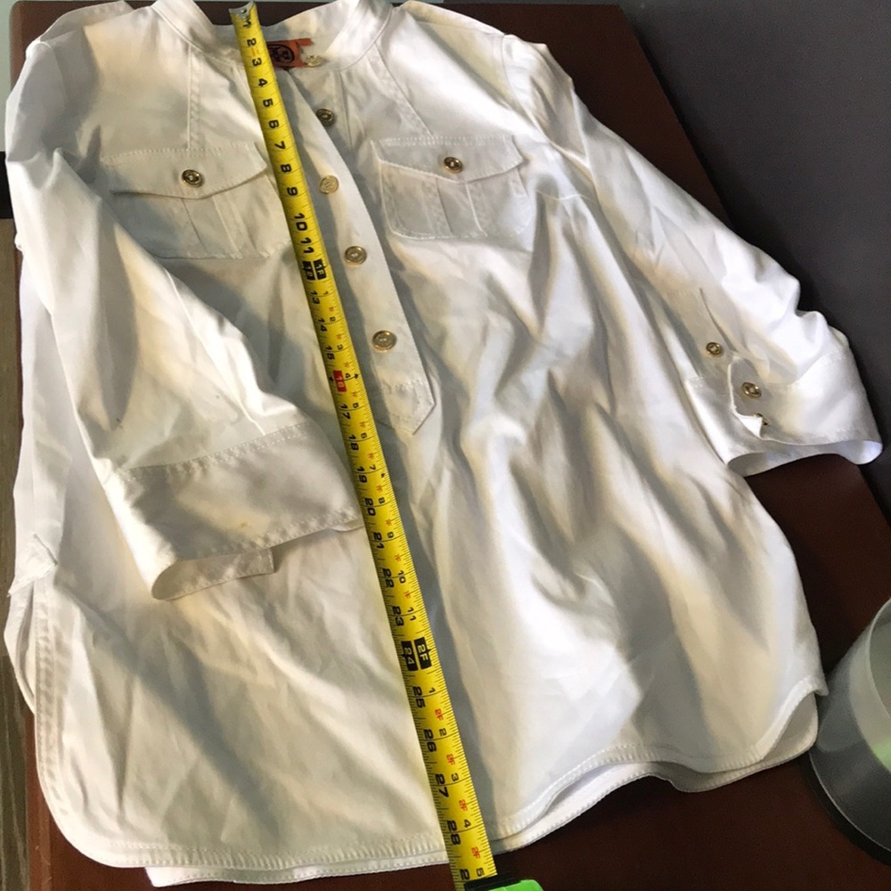 White cotton tunic from Tory Burch